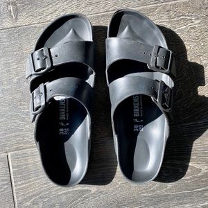 Black Arizona Birkenstock sandals